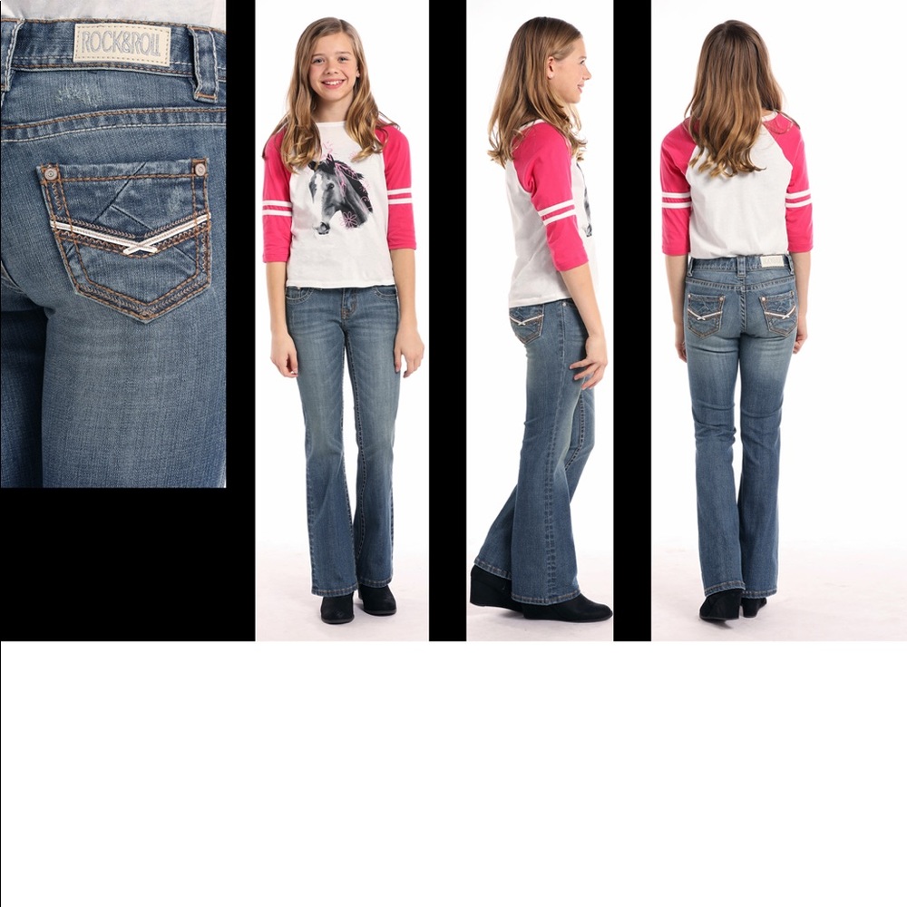 Girls Bootcut Denim Jeans